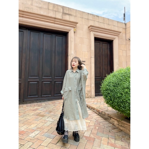 Long shirt - Áo sơ mi dáng dài form Hàn Quốc - Remmus.vn