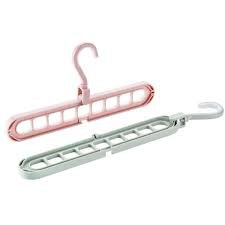 Móc treo đồ, móc treo quần áo đa năng 9 lỗ thông minh tiết kiệm diện tích tủ tối ưu, siêu tiện dụng - DMA store
