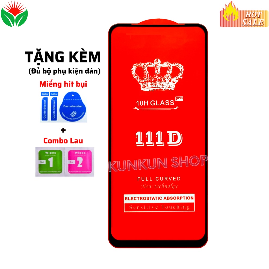[Loại Mới] Kính Cường Lực Realme X/ X2/ X2 Pro - Full màn hình 111D - Độ cứng 10H - Bảo hành 1 đổi 1 [hot]