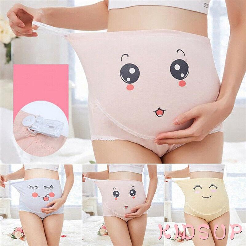 Quần lót cotton lưng cao thời trang dành cho bà bầu