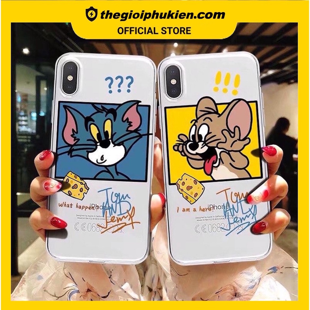 Ốp lưng iphone silicon dẻo trong suốt hoạt hình dành cho ip 6 đến 14promax - t83