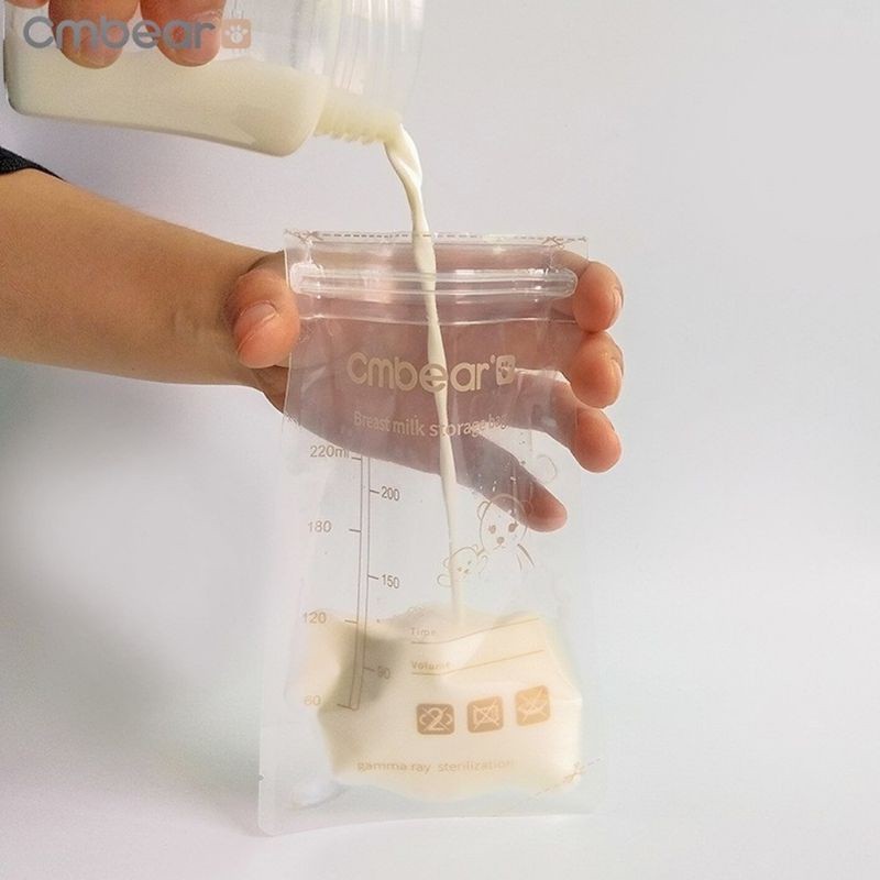 Hộp 30 túi trữ sữa CM Bear 220ml Chống Rỉ tốt