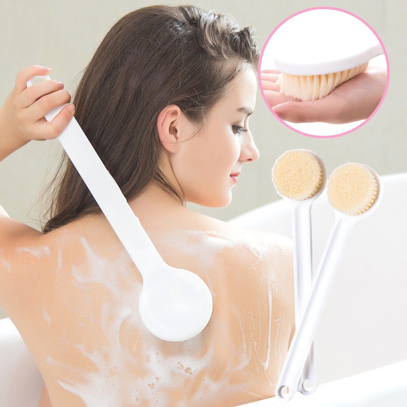 Bàn Chải Cọ Rửa Cán Dài Lông Mềm Đa Năng Cho Nhà Tắm