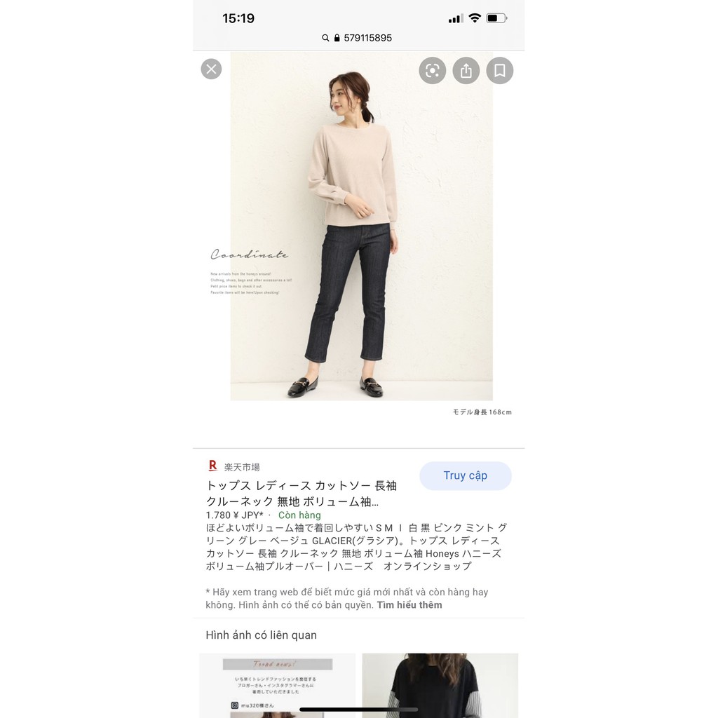 Áo thun tay dài nữ xuất Nhật thun gân cao cấp Glacier VNXK | BigBuy360 - bigbuy360.vn