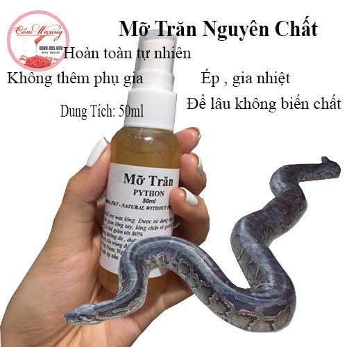 [Chuẩn] Mỡ Trăn Thiên Nhiên Nguyên Chất 100%, Tinh Chất Mỡ Trăn Tinh Chất NGĂN MỌC LÔNG VĨNH VIỄN, GIẢM MỤN ĐẦU ĐEN