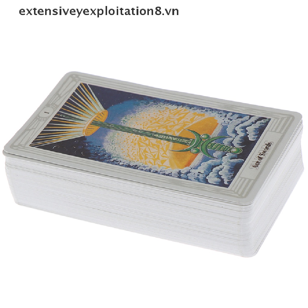 【extensive】 78 Cards Egyptian Myth Divination Aleister Crowley Thoth Tarot Pocket Guidebook 【vn】