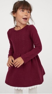 XD- Váy len xuất dư size 18/24m-9/10y