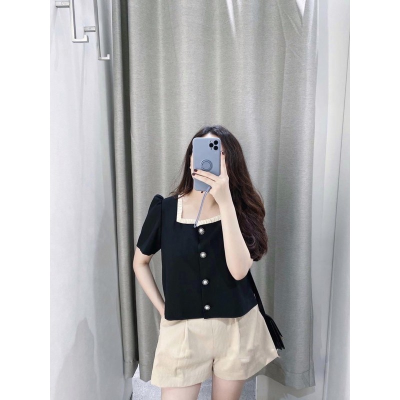 [Mã FAGREEN245 giảm 10% tối đa 30K đơn 99K] SET ÁO CỔ VUÔNG QUẦN SOOC