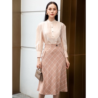 D.CHIC 382562-CHÂN VÁY MIDI CẠP CAN SO LE