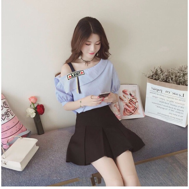Áo nữ lệch vai dễ thương