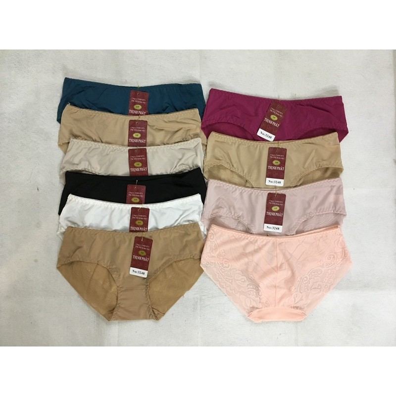10 Quần lót nữ vải thun lạnh phối ren (3248) HT hiệu Thịnh Phát.