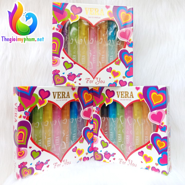 Bộ Nước Hoa 7 màu Vera for You 70ml (10ml x 7 chai)