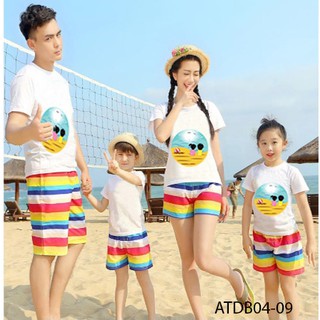 [HOT HOT HOT]ÁO THUN ĐI BIỂN CHO GIA ĐÌNH IN HỌA TIẾT HAI ĐỨA TRẺ SIÊU HOT ĐỦ MÀU ĐỦ SIZE - ATDB04