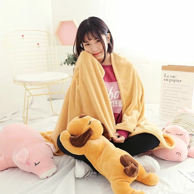 CHĂN GỐI 2 trong 1 hình thú siêu dễ thương