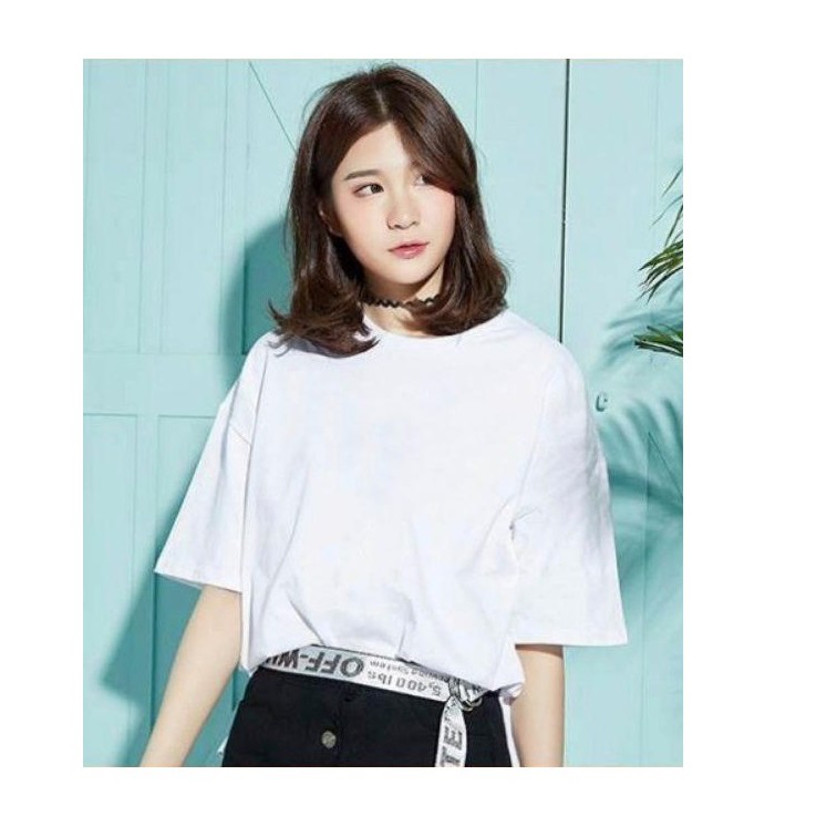 áo thun tay lỡ nam &amp; nữ FOME RỘNG chất thun xịn 4T09