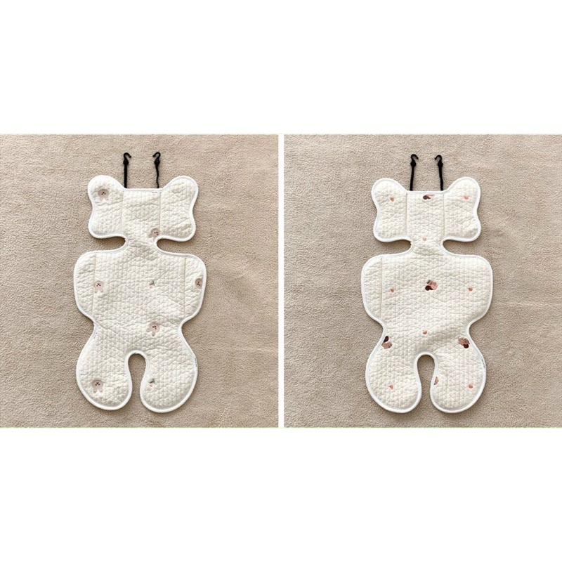 Tấm lót xe đẩy cho bé cotton mềm mại, thoáng khí, phong cách Hàn Quốc