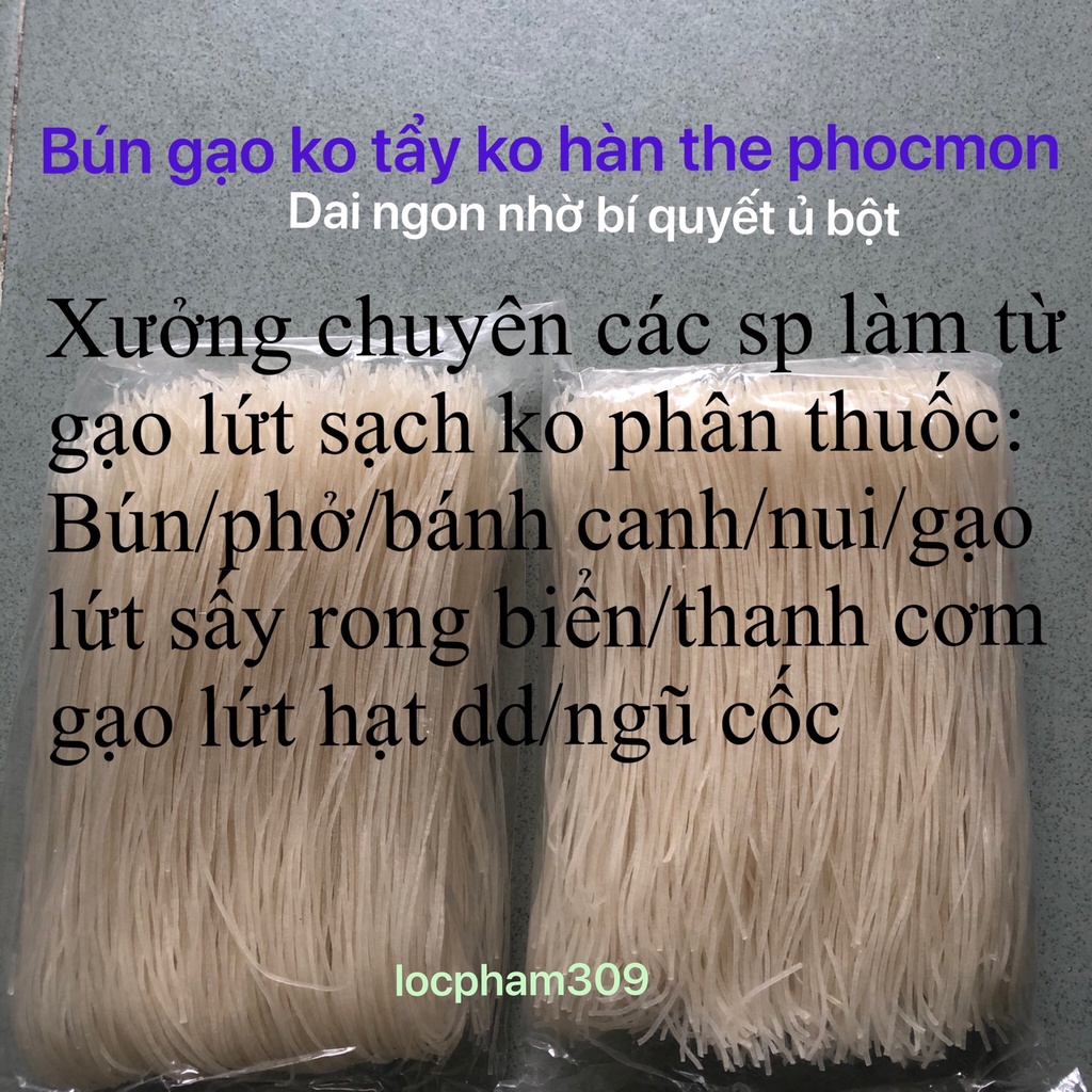 Bún Gạo Lứt sạch Eat Clean giảm cân ăn kiêng keto healthy béo tiểu đường ăn chay Thực Dưỡng bun gao lut đỏ 6 tháng phở