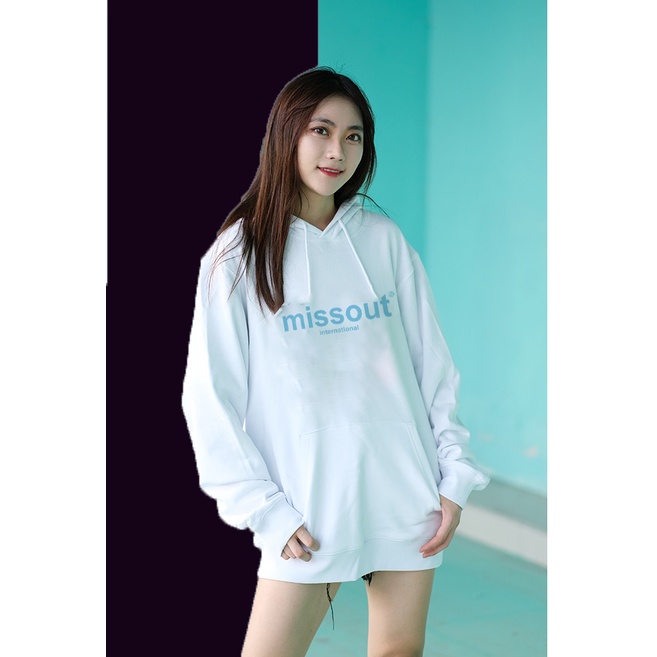 Áo Hoodie MISSOUT cute Nam Nữ HALEY unisex Chất nỉ bông đẹp thu đông phong cách Hàn Quốc cá tính mã HD266