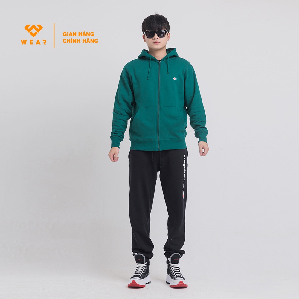 Áo Hoodie Champion JP C Full Zip - Green - C3Q103GRN