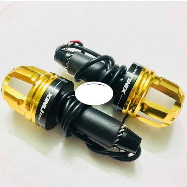 Gù tay lái đèn Led 5 cạnh gắn các loại xe máy,moto,pkl - STN