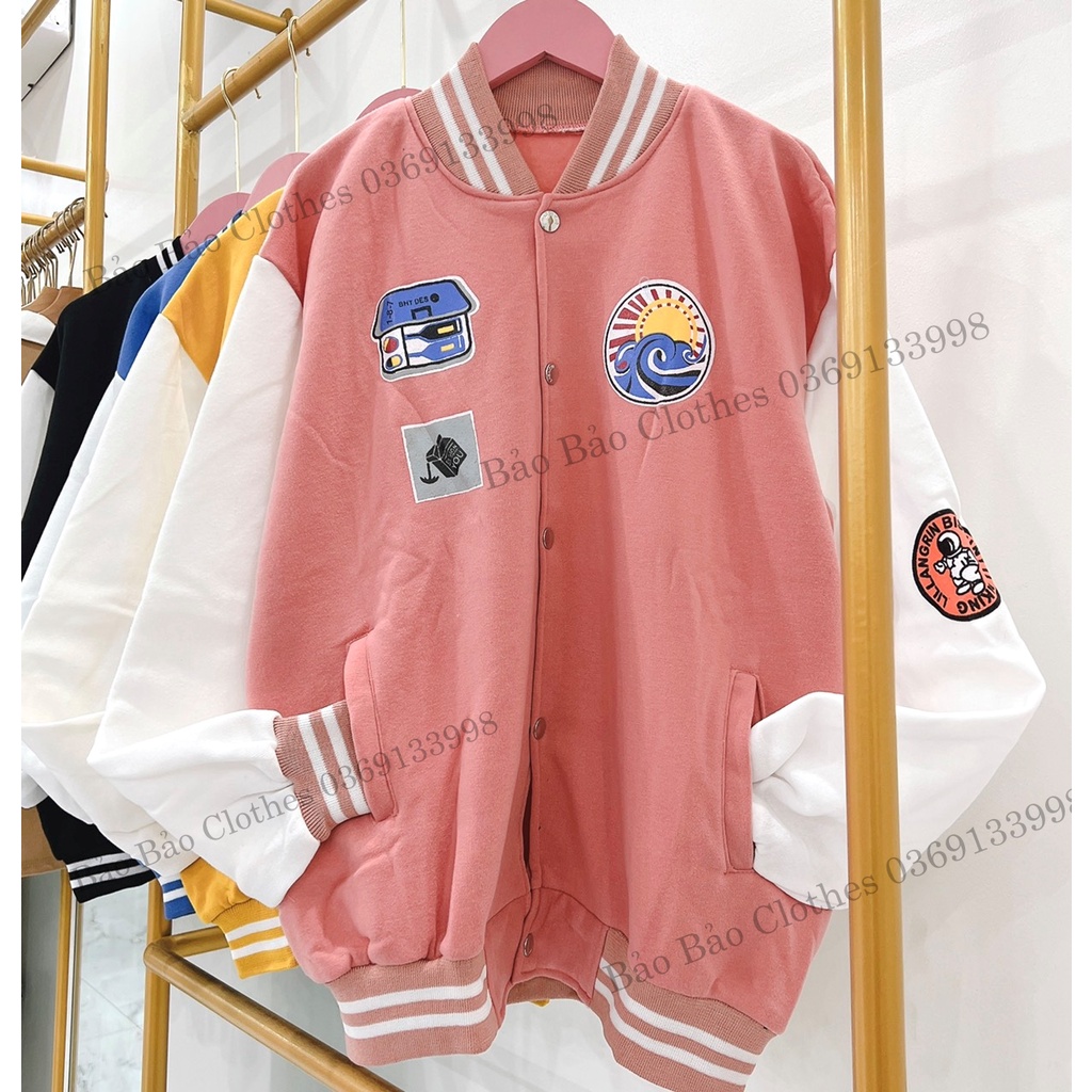 Áo Khoác Nỉ Nam Nữ  Form Rộng Logo Vải Dày Mịn Thoáng Mát Thiết Kế Thời Trang Kiểu Dáng Năng Động