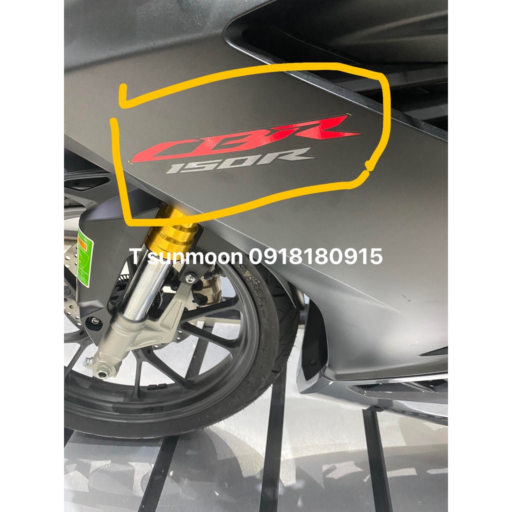 Tem cbr 150 đỏ Biểu tượng ốp trung tâm honda giá 1 tem