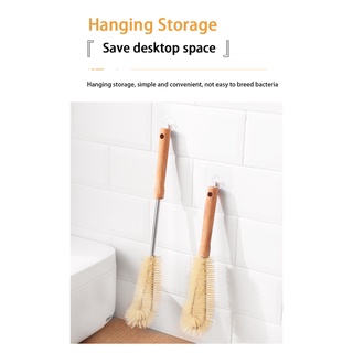 Convenient Long Handle Wooden Glass Scrubber