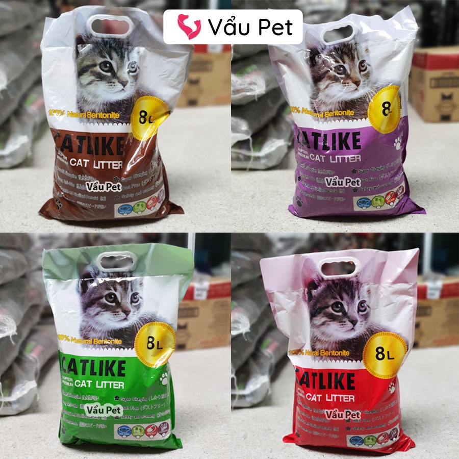 Cát vệ sinh cho mèo Cat Litter Cát mèo vệ sinh khử mùi diệt khuẩn Catlike 8l