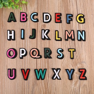 Miếng dán ủi quần áo hình chữ cái từ a-z