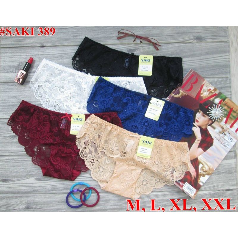 SET ÁO NGỰC + QUẦN LÓT BIG SIZE REN CÓ GỌNG MÚT MỎNG NÂNG NGỰC 3 KHÓA CÀI 619 + 389 . | BigBuy360 - bigbuy360.vn