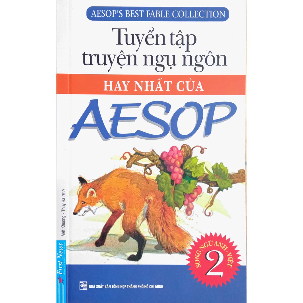Sách - Tuyển tập truyện ngụ ngôn hay nhất của AESOP - Tập 2 (Song ngữ Anh - Việt)