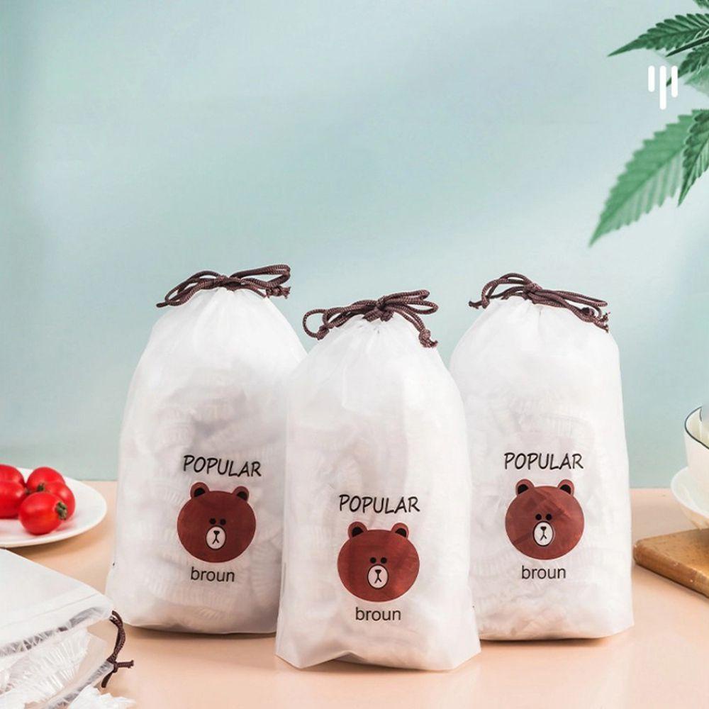 1 Cuộn Túi Nhựa Co Giãn Bọc Thực Phẩm Tái Sử Dụng Tiện Lợi