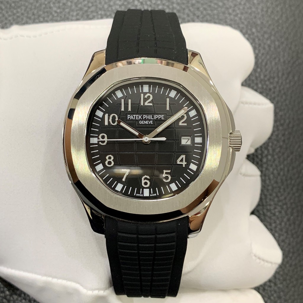 Đồng Hồ Nam PP GENEVE Viền Trơn Máy Cơ Automatic Nhật 41mm, Mặt Số Chống Nước 5ATM
