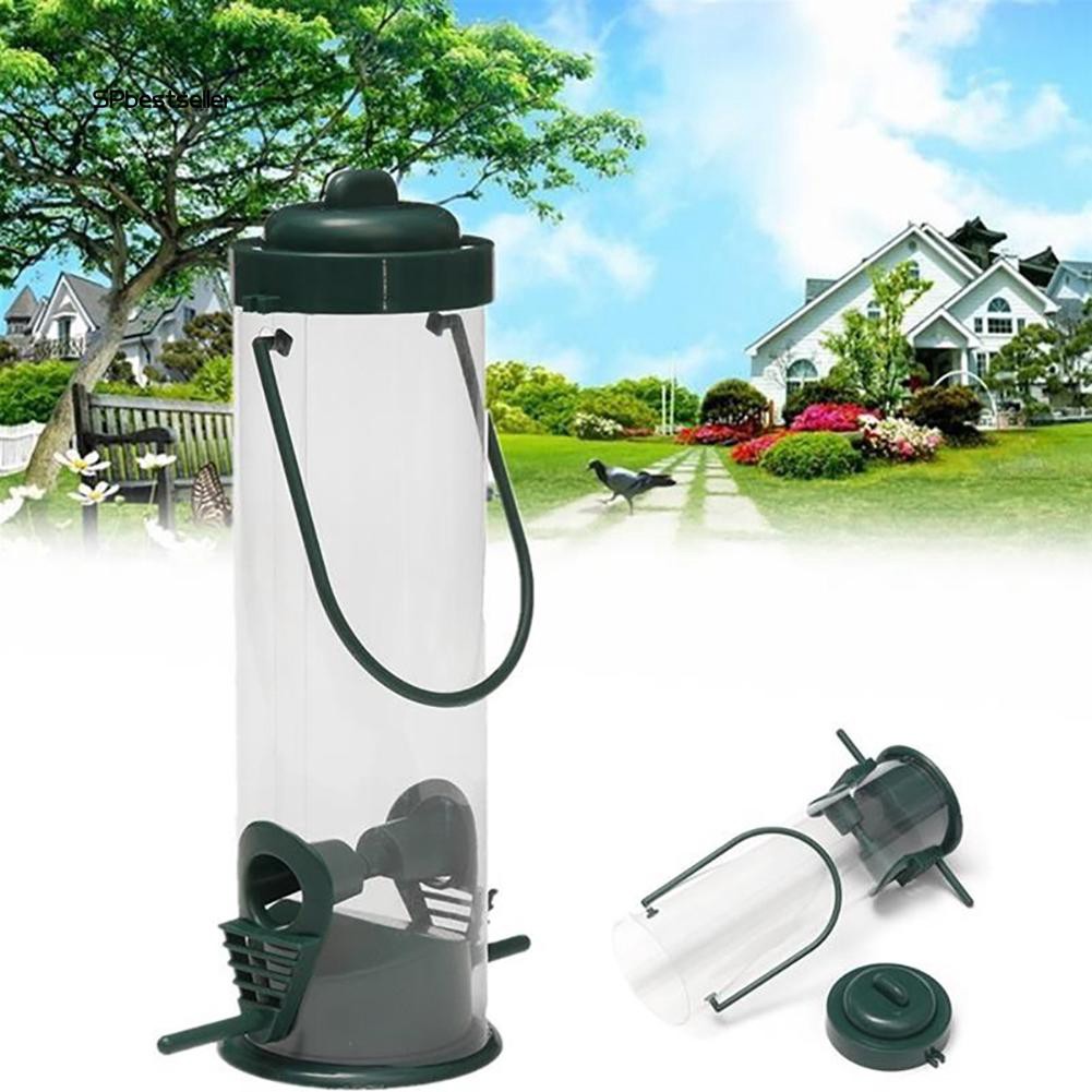 Bình treo thức ăn cho chim bằng nhựa tiện dụng