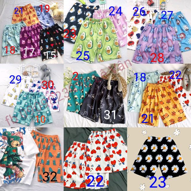 Quần short cartoon, có 32 mẫu (ảnh thật) | BigBuy360 - bigbuy360.vn