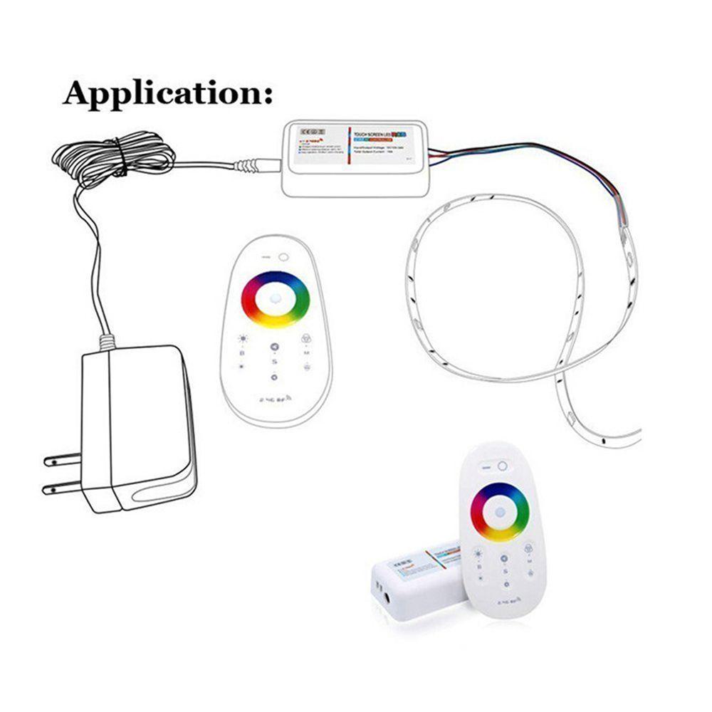 Điều Khiển Từ Xa DC12-24V 18A Cho Đèn LED RGB / RGBW