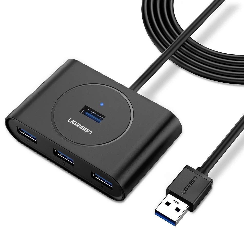 [ Chính hãng ] Bộ chia cổng USB 4 cổng 3.0 dài 80cm Ugreen UG-20291 hỗ trợ cho truyền dữ liệu siêu nhanh cao cấp