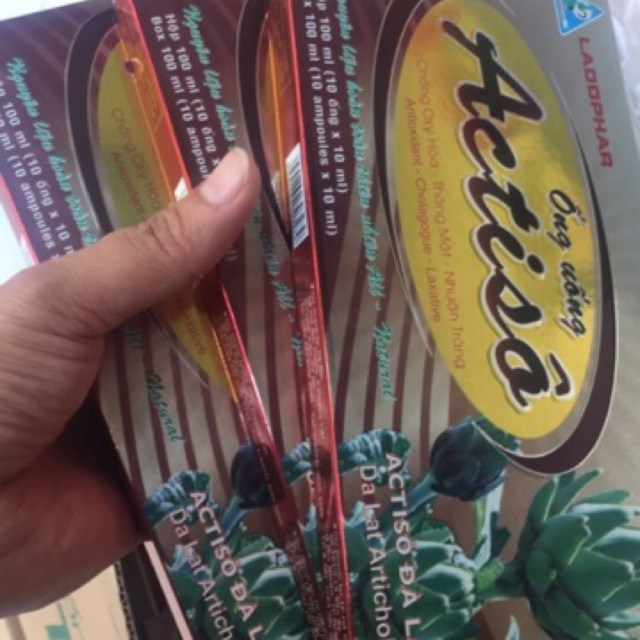 Combo 3 hộp Ống uống actiso Ladophar