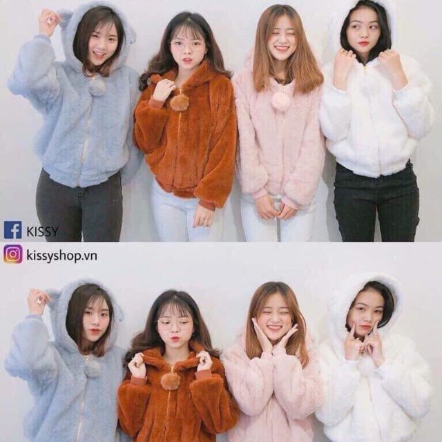 Áo lông tai gấu 2 lớp cực đẹp_DH1800 TUYỂN SỈ | BigBuy360 - bigbuy360.vn