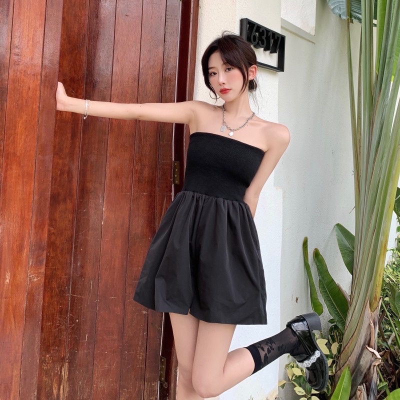 Jumpsuit quây ulzzang xinh xắn đáng yêu dạo phố sang chảnh