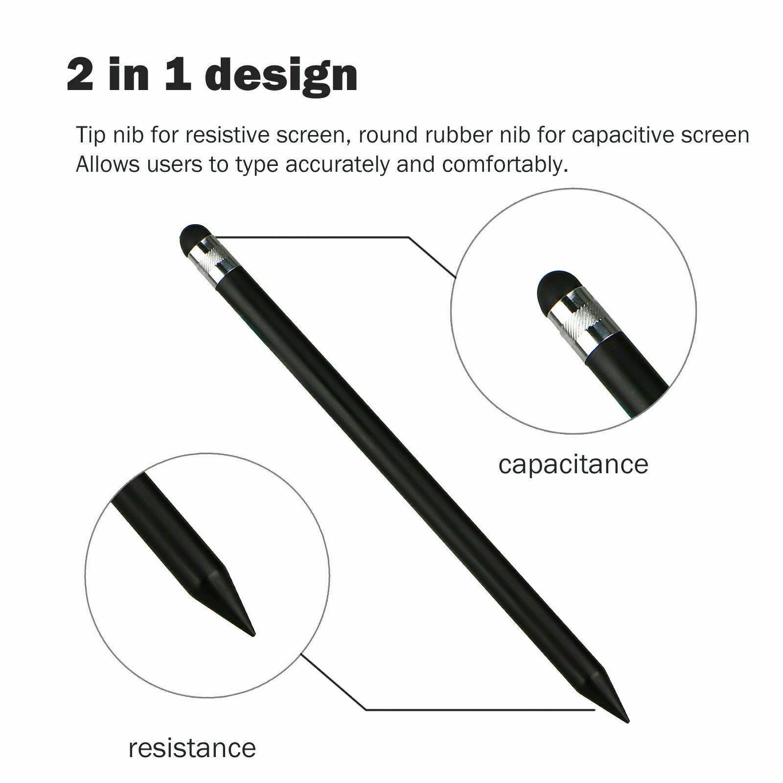 Bút Stylus Cảm Ứng Cho Màn Hình Điện Thoại / Máy Tính Bảng Tiện Lợi