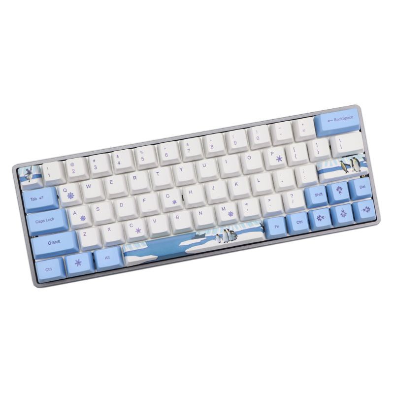 Nút Bàn Phím Cơ Pbt Oem Hình Chim Cánh Cụt Dễ Thương Cho Gh60 Gk61 Gk64