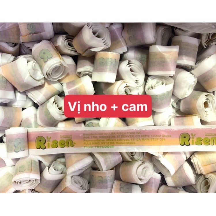 KẸO DẺO CUỘN ROLLIES RISEN VỊ TRÁI CÂY GÓI 350G