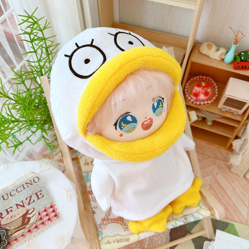 Bộ Quần Áo Hoodie Hình Búp Bê Vịt Vàng Hoạt Hình Đáng Yêu 20cm Làm Quà Tặng Mùa Đông Cho Búp Bê Xiao Zhan TWICE