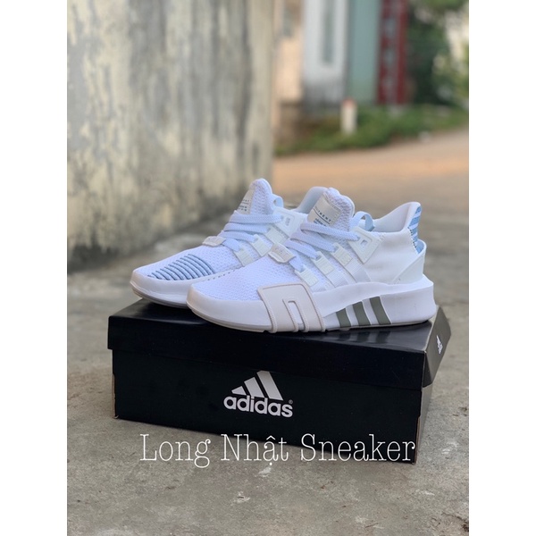 Giày EQT Fullbox cao cấp màu trắng xanh nam nữ