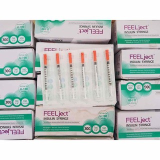 BƠM TIÊM TIỂU ĐƯỜNG FEEL JECT 1ML U-40  DÙNG 1 LẦN