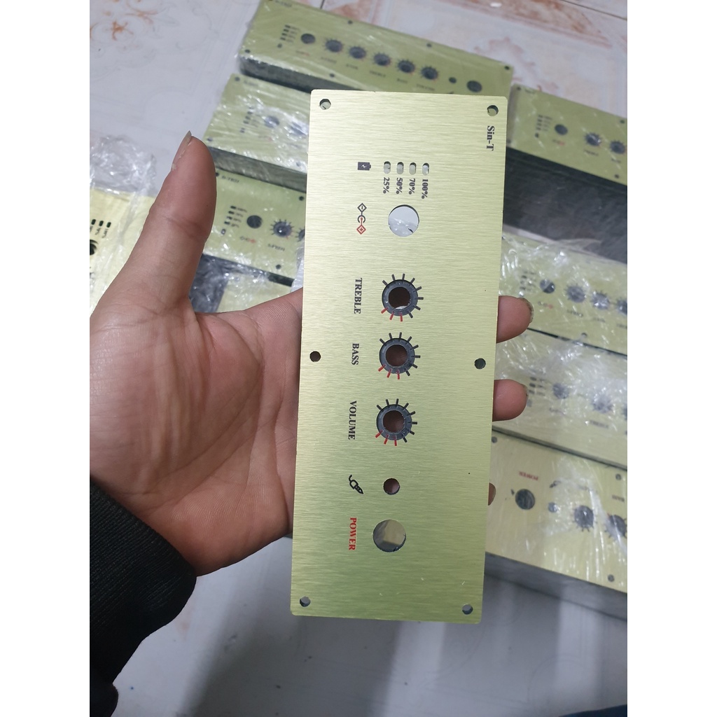 Tấm control cho mạch loa D-502T có in chữ