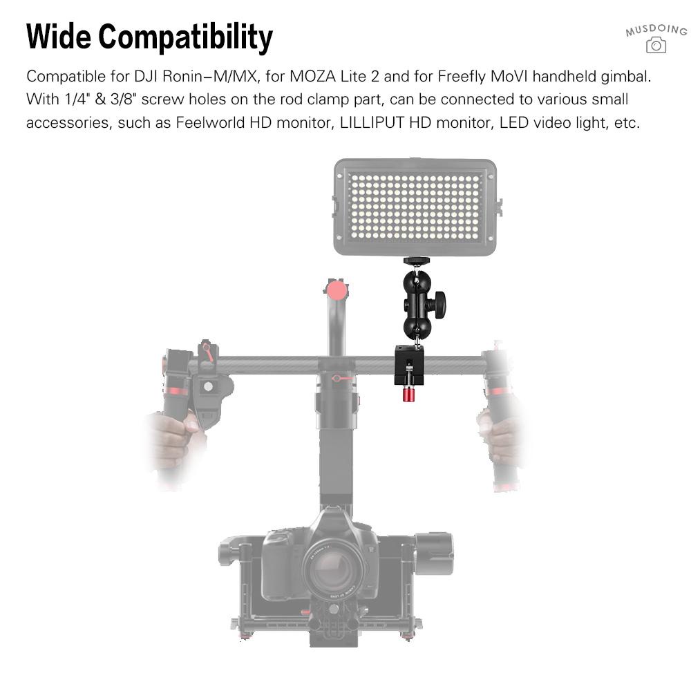 Kẹp Giá Đỡ Màn Hình 25mm Xoay 360 Độ 1 / 4 "3 / 8" Cho Dji Ronin-M / Ronin-Mxza Lite Mofl 2