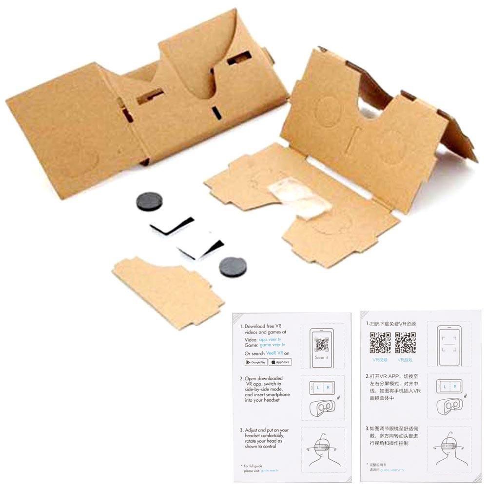 Kính cạc tông 3D thực tế ảo cho Google Android IOS Cardboard 3D và nguồn thực tế ảo