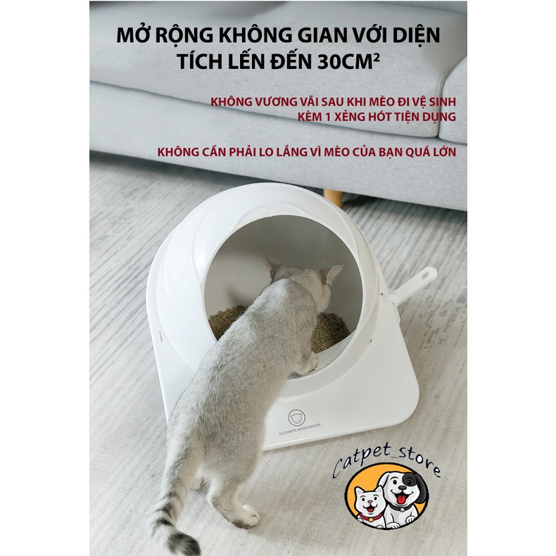 Bồn vệ sinh chó mèo hình cầu, bồn vệ sinh thú cưng hình cầu